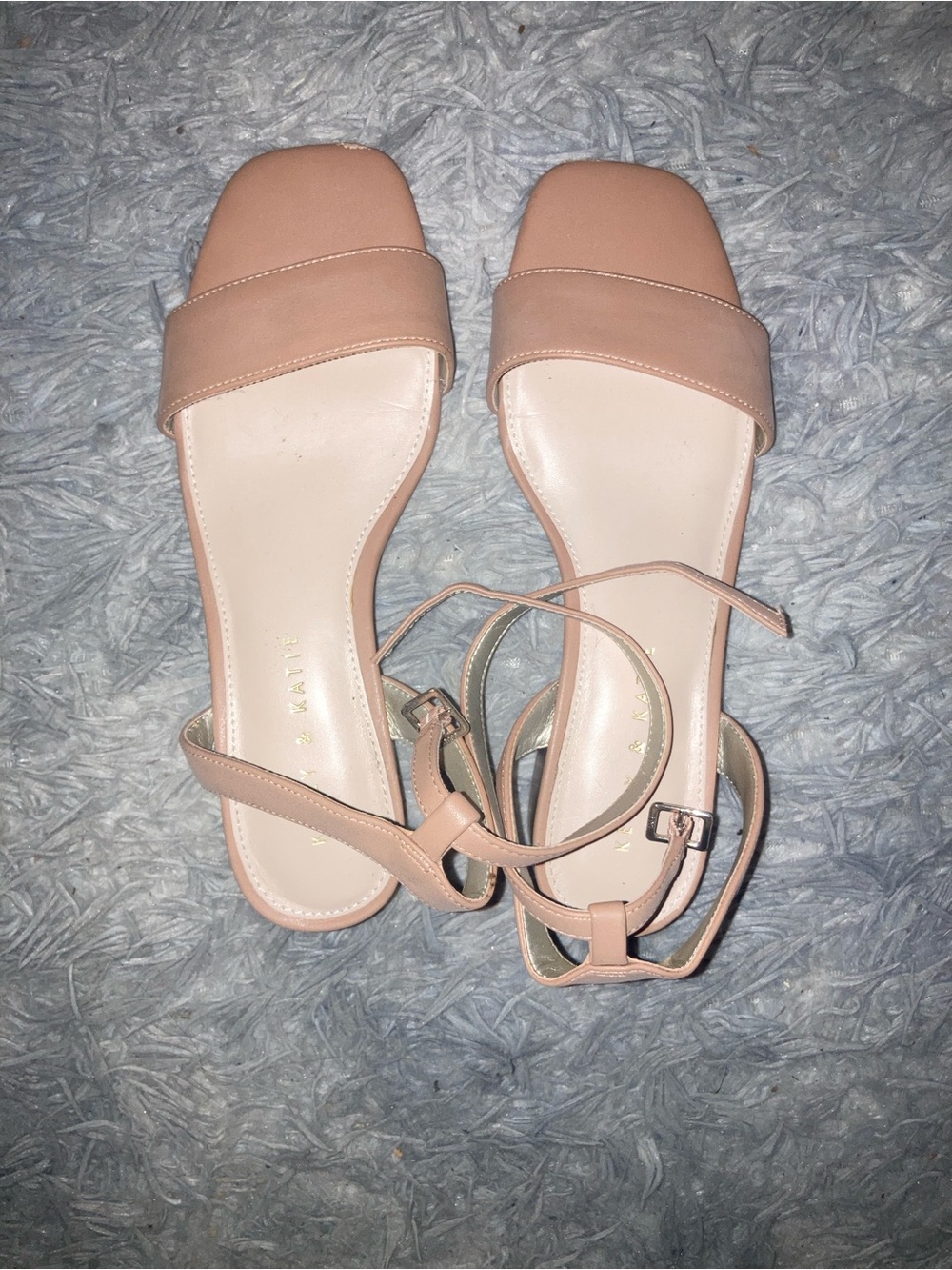 Kelly & Katie Women’s Nude Ankle-Strap Sandals